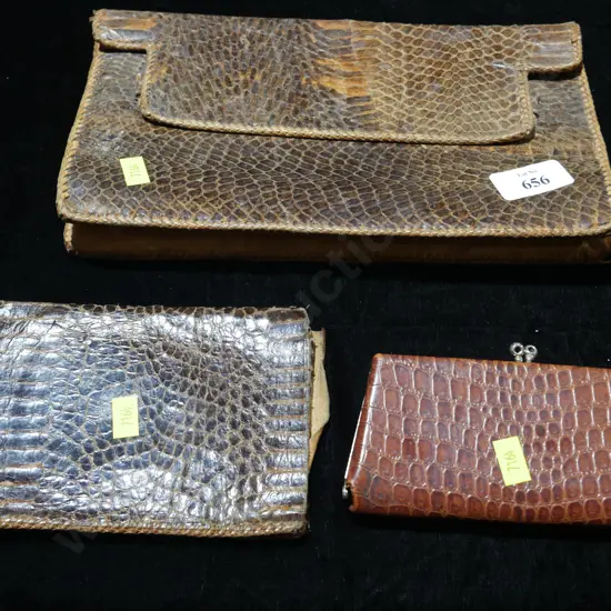 Snake skin purses