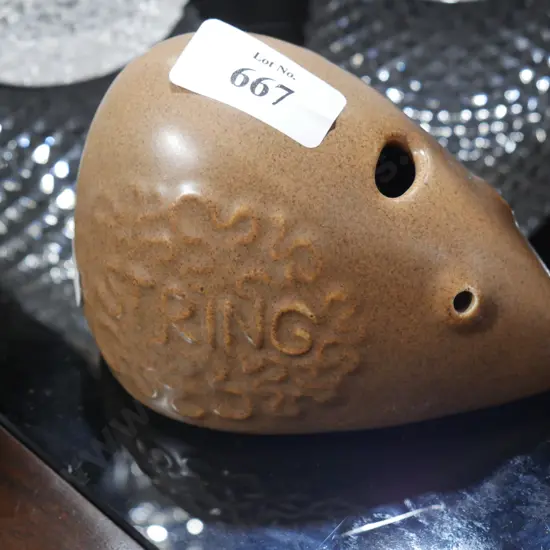 NZ pottery string holder A/F