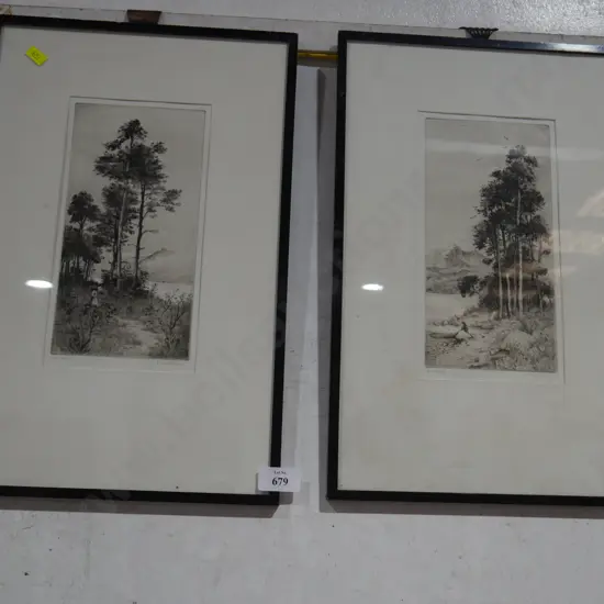 2 etchings