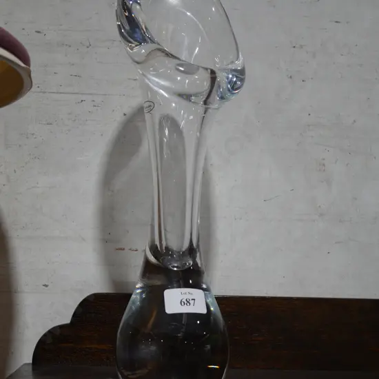 Handmade glass vase