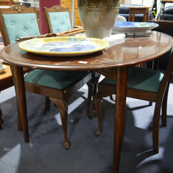 Dining table and chairs