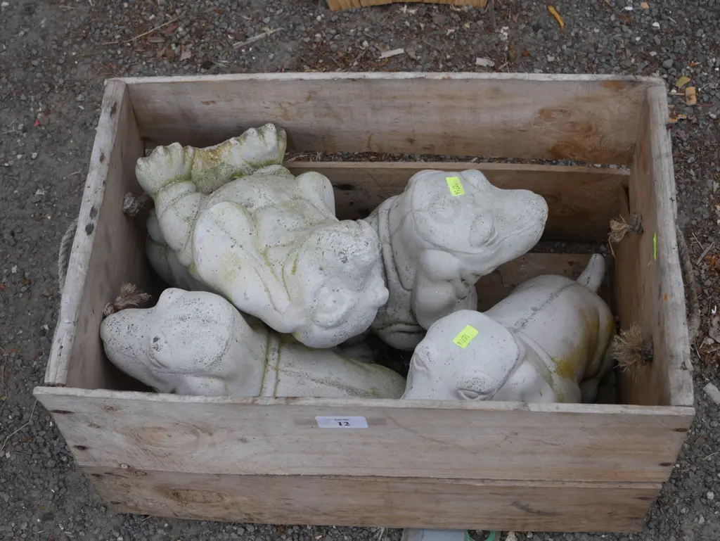 Crate of dog ornaments Image 1++