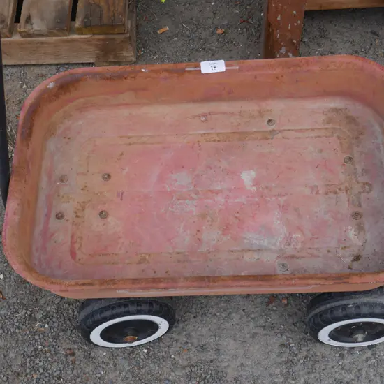 Childs tin trolley