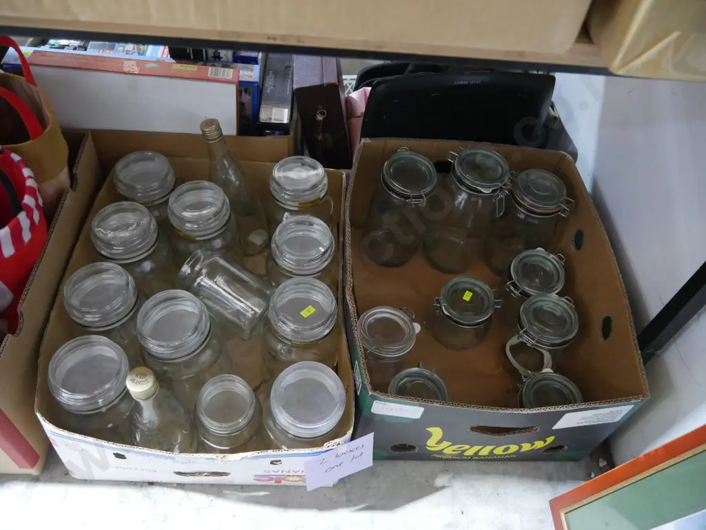Two boxes of jars Image 1++