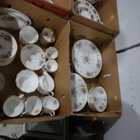 Two boxes of Minton tableware