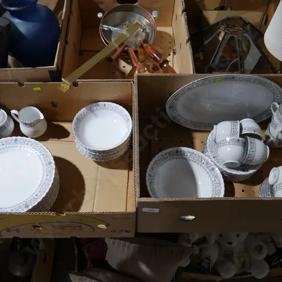 2 boxes China tableware