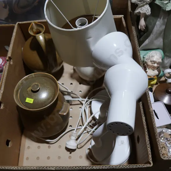 Table lamps, Temuka pottery