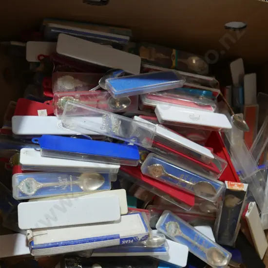 Assorted souvenir spoons