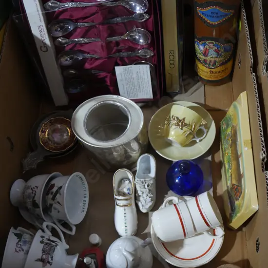 Assorted china and cutlery etc