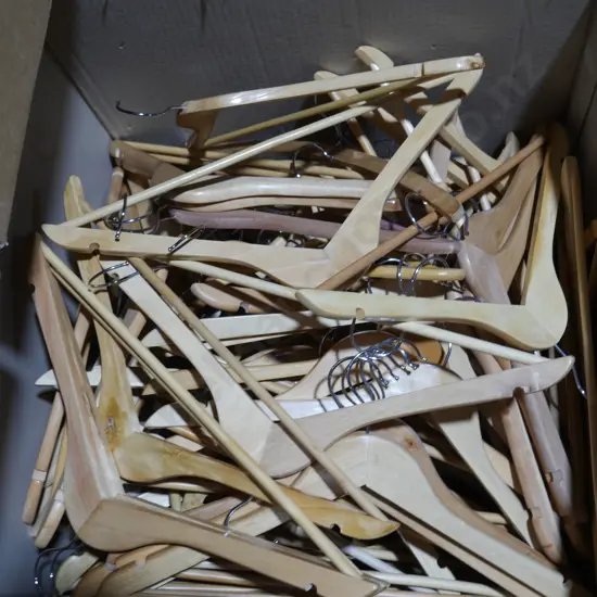 Wooden coat hangers