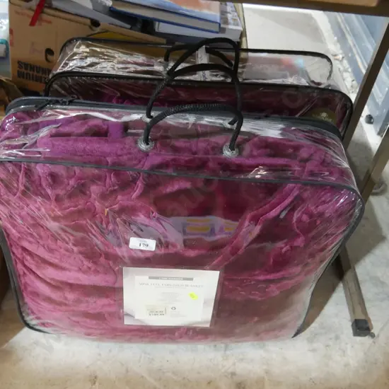 Two mink feel blankets