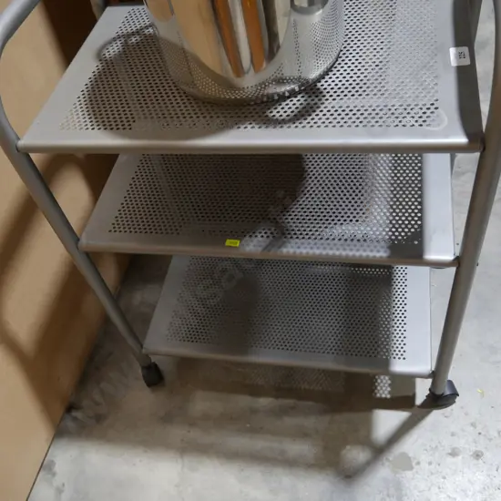 Metal 3 tier trolley