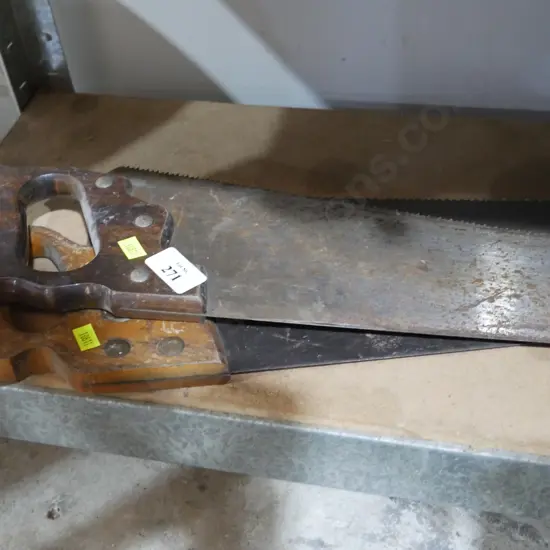 Two hand saws