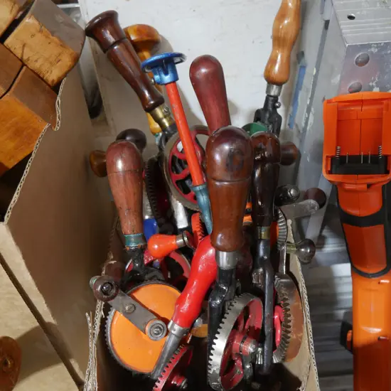 Assorted hand drills