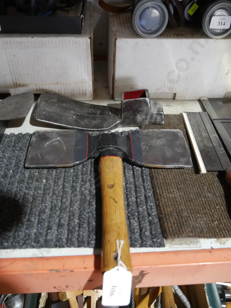 Double bit axe and grubber head Image 1++