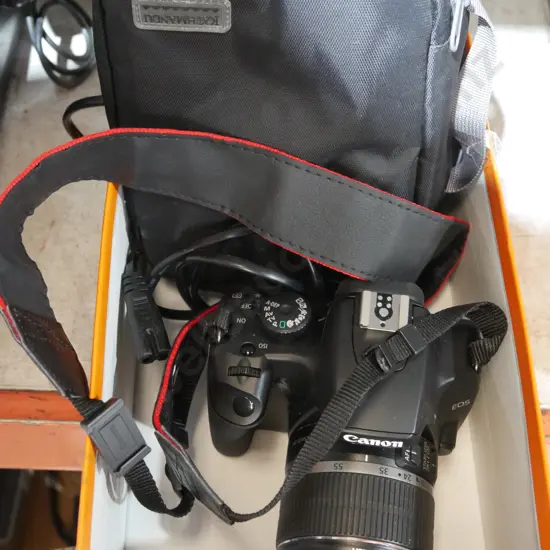 Canon camera and bag