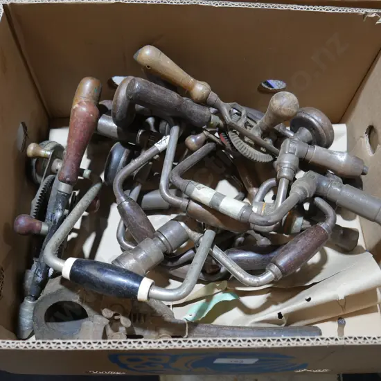 Assorted hand drills etc