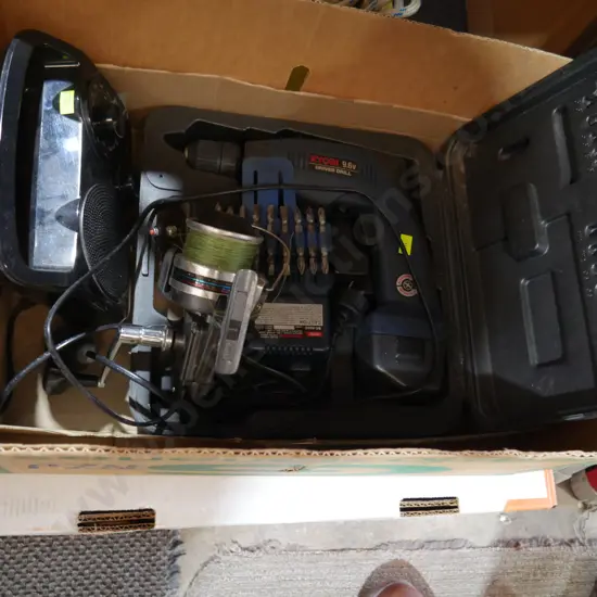 Battery drill fishing reel etc