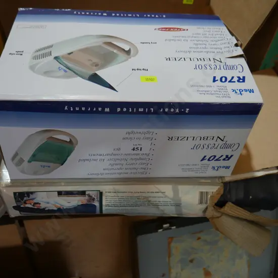 Single air bed and nebuliser