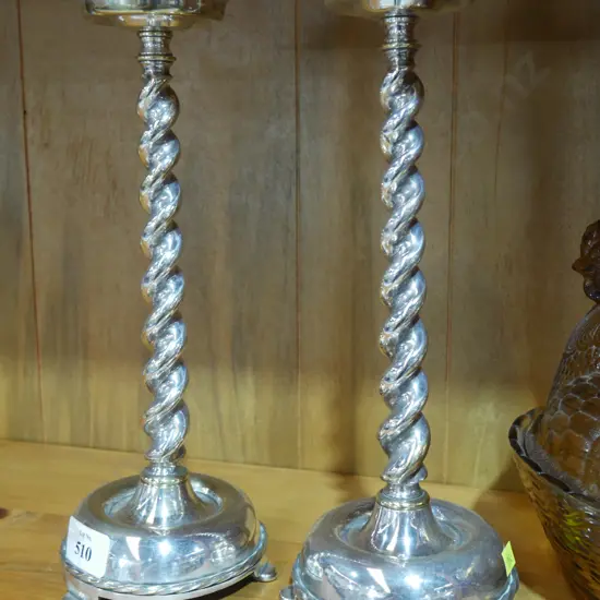 Pair of candlestick holders