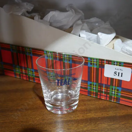 Set of 4 Teal tumblers