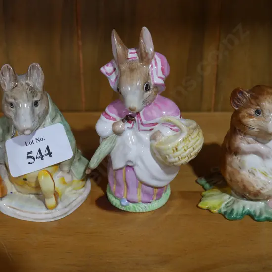 3 Beswick Beatrix Potter figures