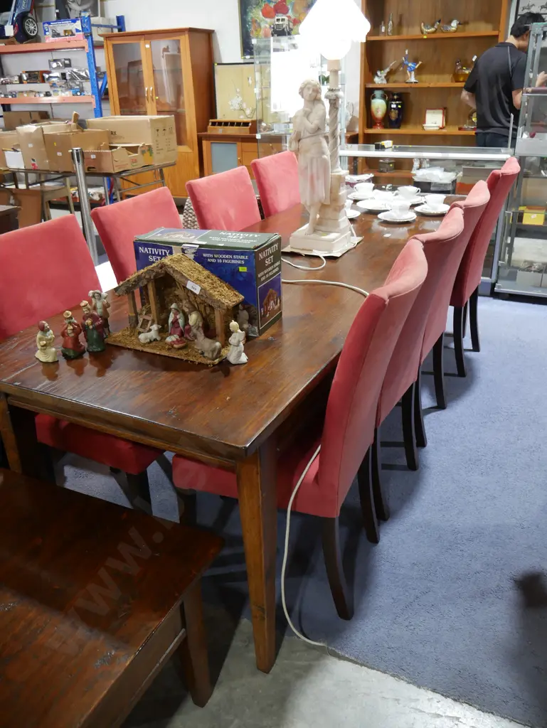 Dining table and eight chairs Image 1++