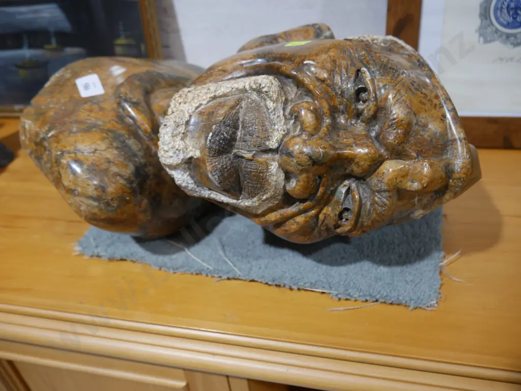 Carved stone head Image 1++