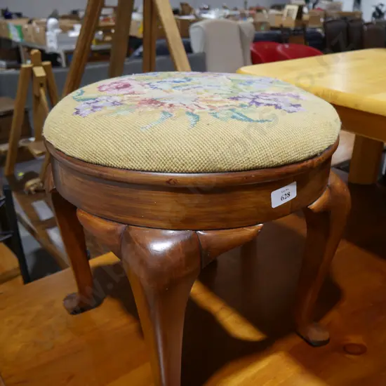 Tapestry top stool