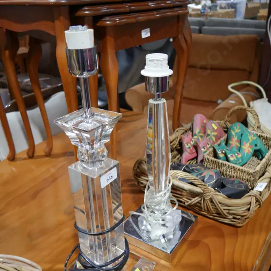 2 crystal lamps