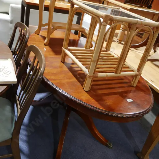 Rope edge dining table