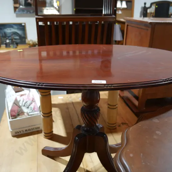 Mahogany occasional table