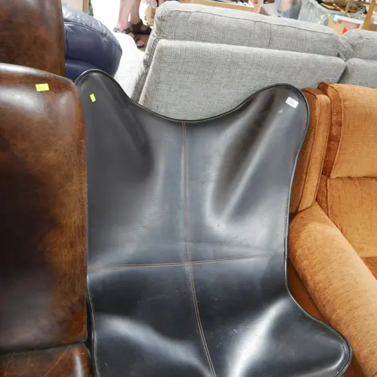 Leather easy chair
