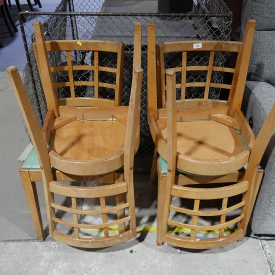 Four dining chairs