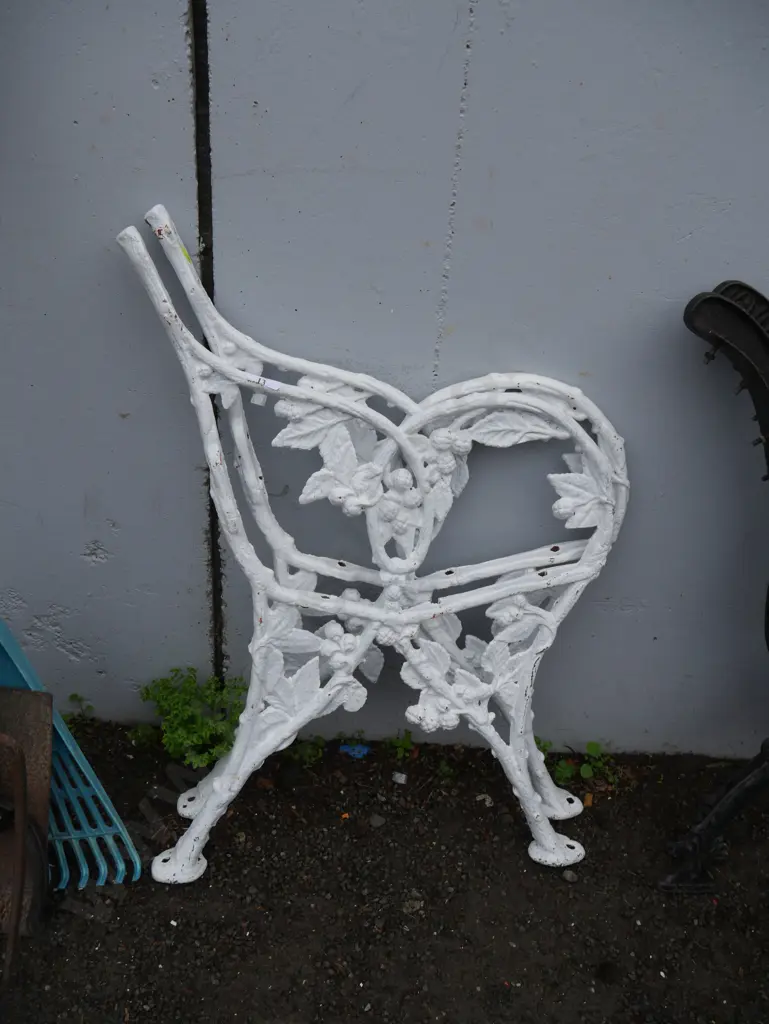 White cast bench ends Image 1++