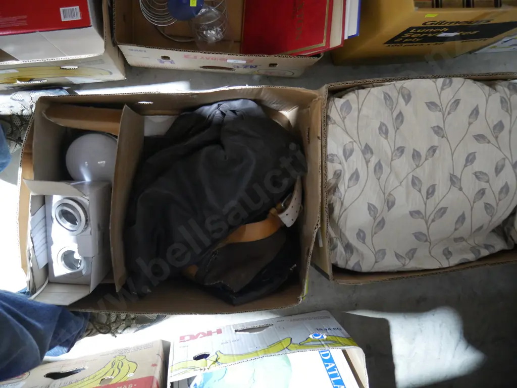 Two boxes jacket fabric etc Image 1++