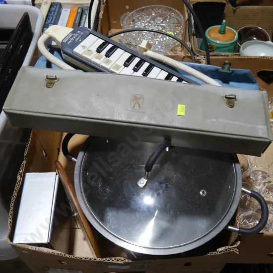 Stockpot, plate stand etc