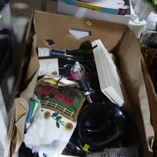 Wine bottles, lamps etc