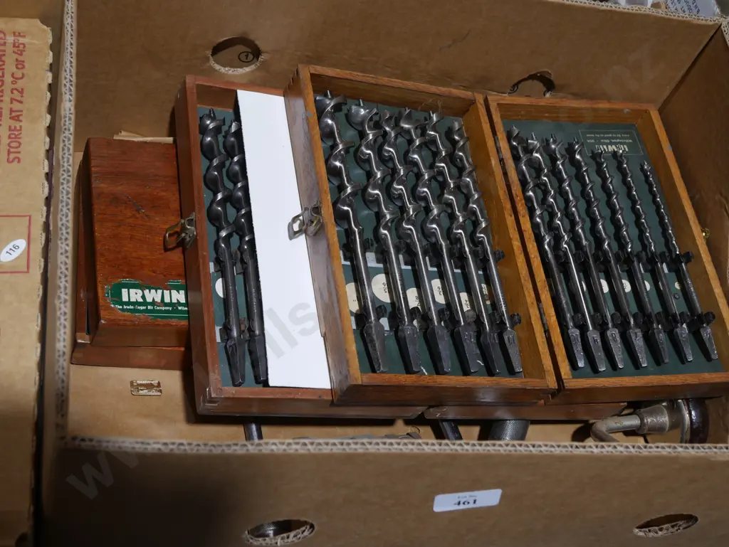 Assorted vintage drills and bits Image 1++