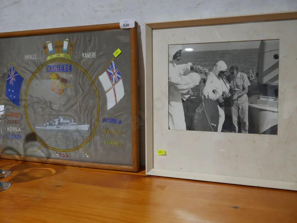 H.M.N.Z.S Kaniere silk art and photograph Image 1++