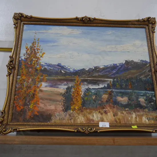 Landscape oil painting