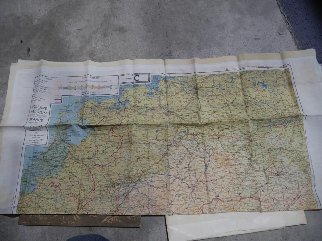 The great escape stalag luft III drawings and silk map of Europe Image 1++