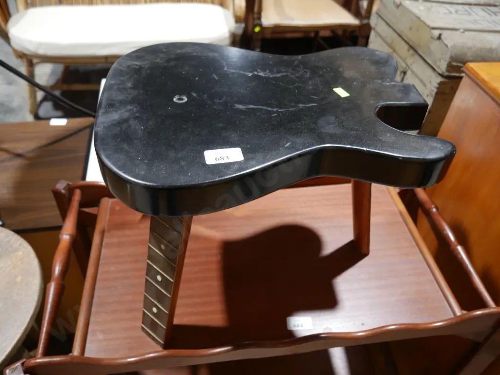 Home mad guitar stool Image 1++