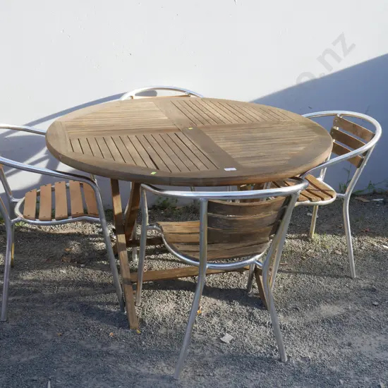 Outdoor table and four chairs