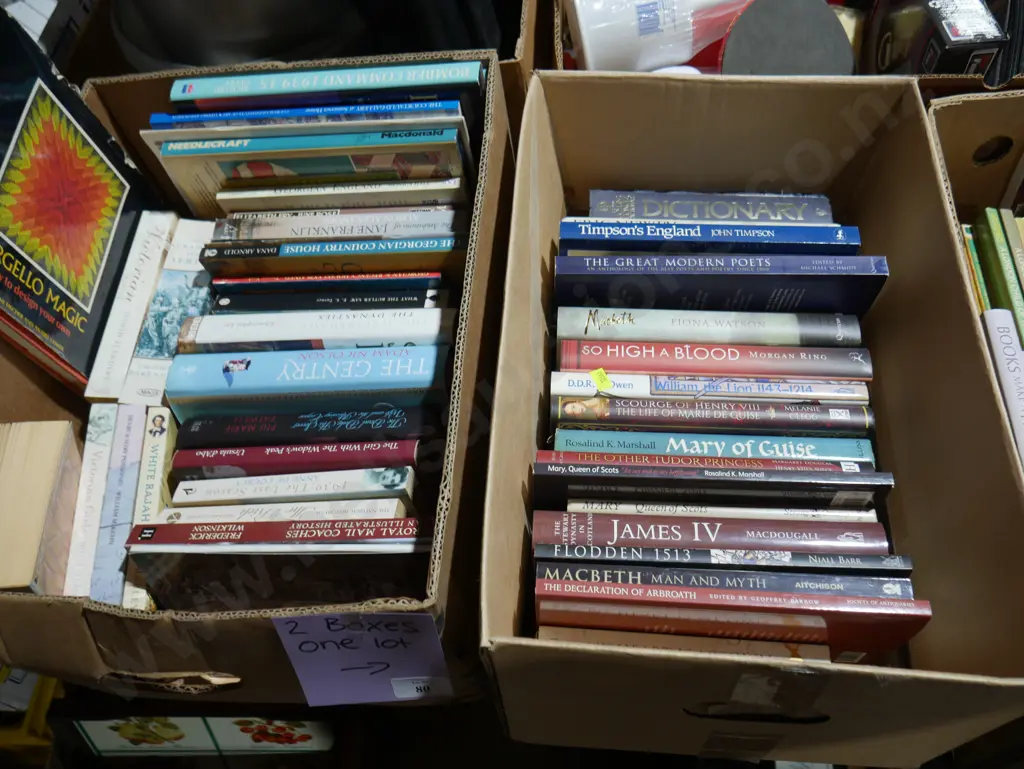 Two boxes of books Image 1++