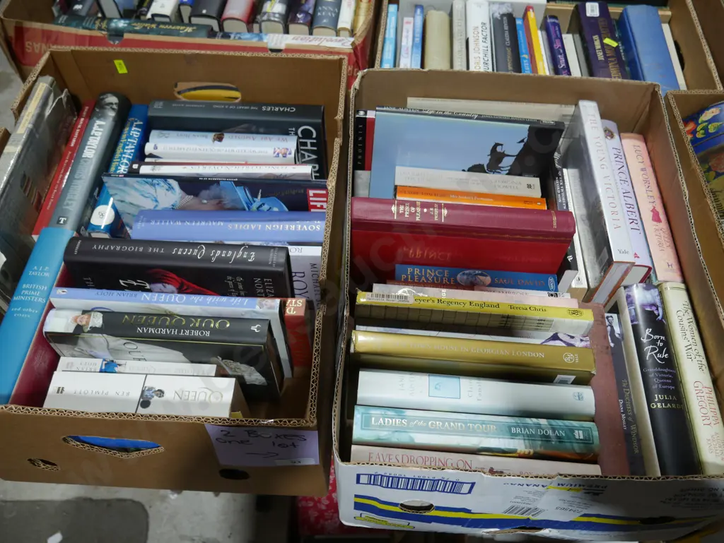 Two boxes of books Image 1++