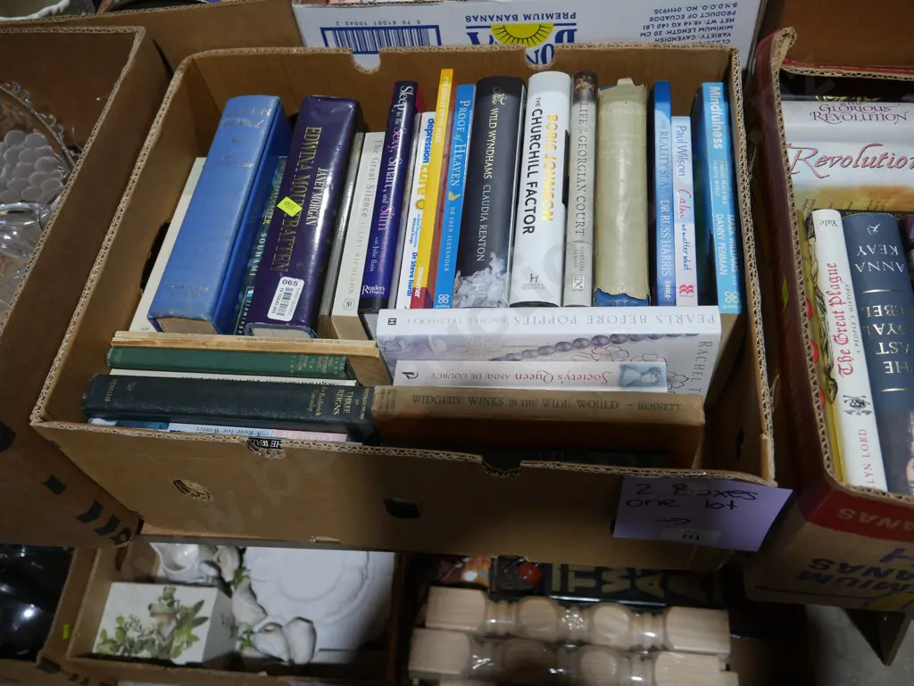 Two boxes of books Image 1++