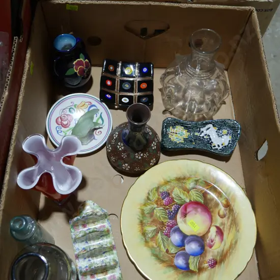 Vases, Aynsley plate etc