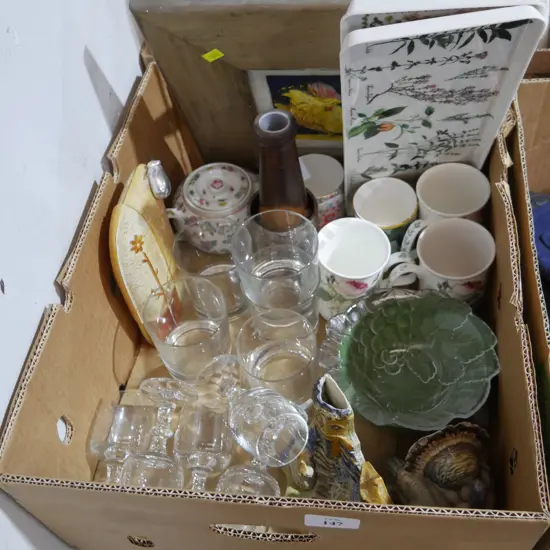 Glassware, china etc