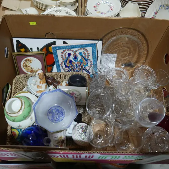 Glassware, china etc